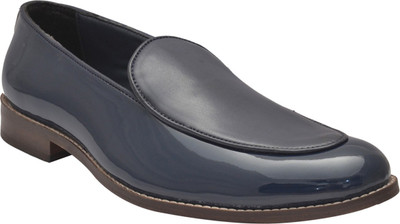 

Bxxy Leatherette Slip-on Moccasins With Handmade T-Unit Sole+TPR Heel Grip And Cushioning Insole Used Slip On For Men(Blue
