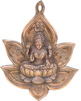 

Apkamart Handcrafted Goddess Lakshmi Wall Hanging - 12 Inch for Home Decor and Gifts Decorative Showpiece - 30 cm(Aluminium, Copper)
