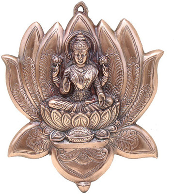 Apkamart Handicraft Goddess Lakshmi Wall Hanging - Decorative Laxmi Hangings for Home Decor and Gifts Decorative Showpiece - 35 cm(Aluminium, Copper) Flipkart