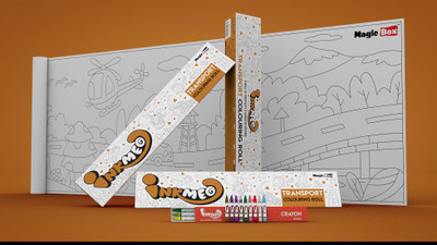

inkmeo Transport Colouring Roll