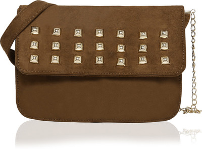 

Bagclan Suede sling - Brown Sling Bag(Brown, 4 L)