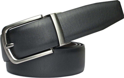 

Cyclone Men Casual Black Genuine Leather Reversible Belt