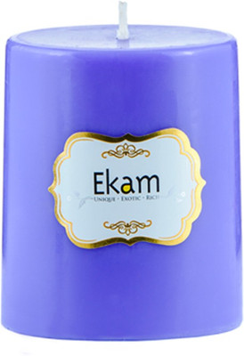 

Ekam Lavender pillar candle Candle(Purple, Pack of 1)