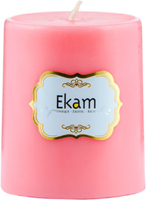 

Ekam Strawberry Pillar Candle Candle(Pink, Pack of 1)