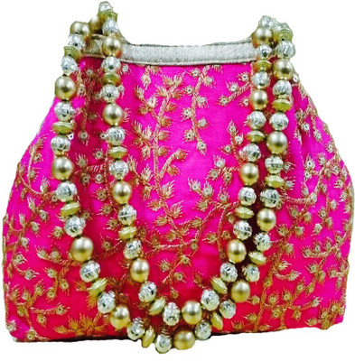 

CRAFTBAZAAR Party Pink Clutch