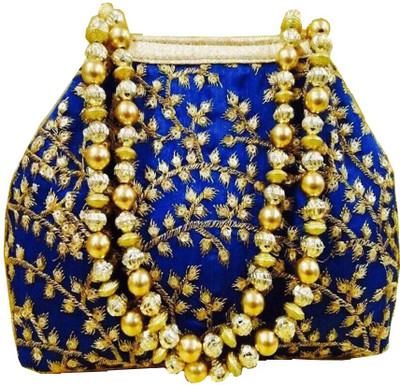 

CRAFTBAZAAR Party Blue Clutch