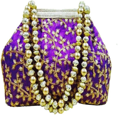 

CRAFTBAZAAR Party Purple Clutch
