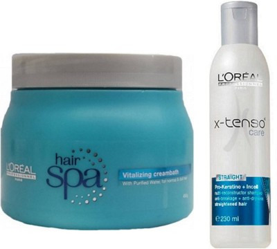 

L'Oreal Paris PROFESSIONNEL VITALIZING HAIR SPA 490G WTH X-TENSO CARE 230 ML SHAMPOO(Set of 1)