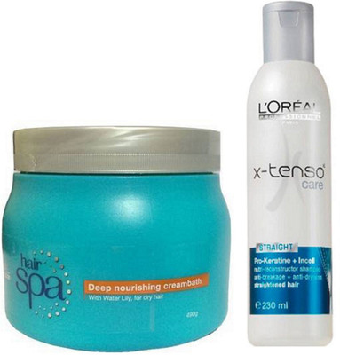 

L'Oreal Paris DEEP NOURISHING HAIR SPA 490G WITH X-TENSO CARE SHAMPOO 230ML(Set of 1)