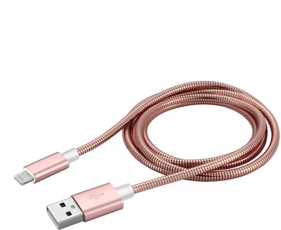 MAK Lightning Metal USB Cable(Rose)