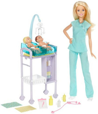 

Barbie Mb Reality Baby Doctor Playset(Multicolor)