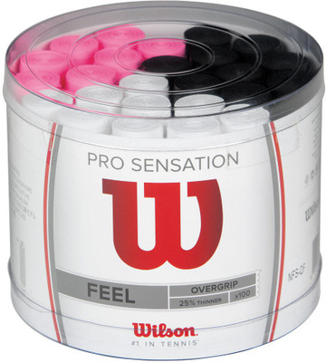 

Wilson Pro Overgrip Sensation Super Tacky Grip(Multicolor, Pack of 100)
