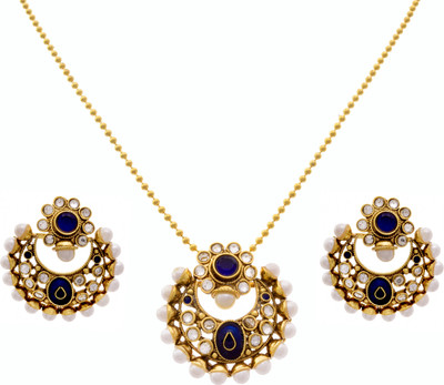 JFL Jewellery for Less Copper Gold-plated Gold Jewellery Set(Pack of 1)