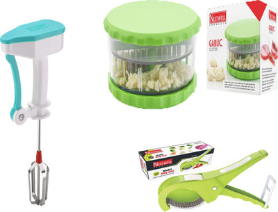 

Nestwell BLENDER WITH GARLIC CRUSHER WITH MULTI VEG CUTTER BLENDER WITH GARLIC CRUSHER WITH MULTI VEG CUTTER Multicolor Kitchen Tool Set(Multicolor)