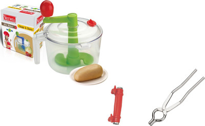 

Nestwell AATA MAKER WITH SWEET CORN CUTTER WITH PINCER Atta Maker WITH Sweet Corn Cutter WITH Pincer Multicolor Kitchen Tool Set(Multicolor)