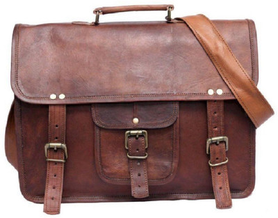 

Anshika Ineternational 15 inch Expandable Laptop Messenger Bag(Brown)