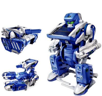 

Emob DIY 3 in 1 Solar Power Enjoyable Robot Scorpion & Tank Educational Learning Toy for Kids(Blue)