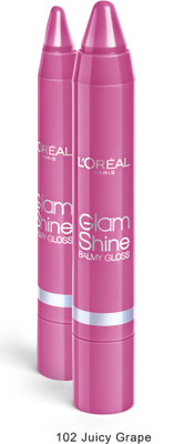 

L'Oreal Paris Glam Shine Balmy Gloss Juicy Grape(Pack of: 2, 2.5 g)