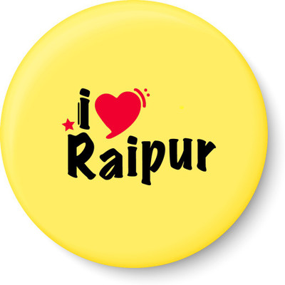 

Peacockride I Love Raipur Fridge Magnet Pack of 1(Multicolor)