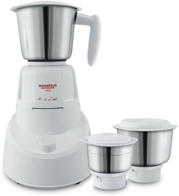 Maharaja Whiteline Neo (MX-147) 500 W Mixer Grinder(White, 3 Jars) available at flipkart for Rs.1725
