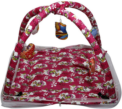 

Shishu.Online Cotton Infants BABY POLLY COTTON BEDDING SET WITH NET ANGRY BIRDS PRINTED, PURPLE Mosquito Net(Purple)