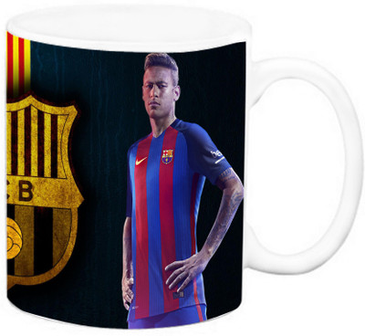 

EFW FOOTBALL CLUB - BARCELONA (FCB) - MESSI ,NEYMAR,SUAREZ Ceramic Mug(325 ml), Multicolor