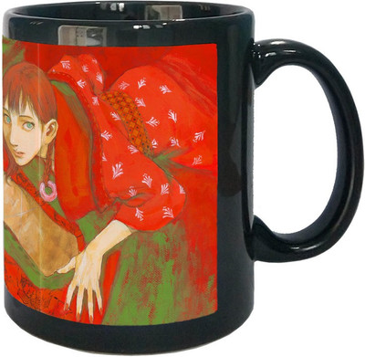 

Arkist blade of the immortal manji Black Ceramic Mug(340 ml), Multicolor