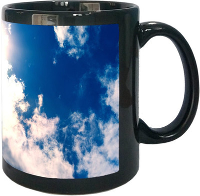 

Arkist spring sky 2 Black Ceramic Mug(340 ml), Multicolor