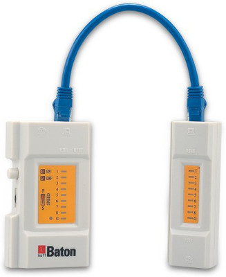 

iBall Cable Tester for modular cables with RJ45 / RJ12 / RJ11 plug-White Network Interface Card(White)
