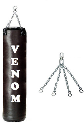 

Venom 5.5FEET LONG , SRF -ECONOMIC MATERIAL , UNFILLED WITH CHAIN Hanging Bag(5.5, 2 kg)