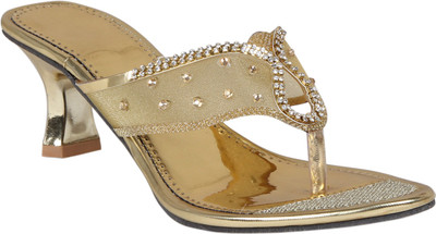

Sapyork Women Gold Heels