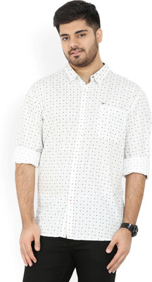 

Flying Machine Men Printed Casual White Shirt