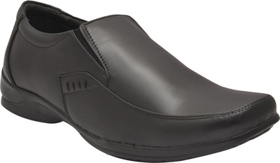 

Bxxy Bxxy's Black Leather Slip-on Moccasins With Rubber Sole, Leather Linning And Leather Sockes, Soft Insole Cushioning For men Slip On For Men(Black