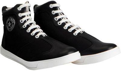 

FAUSTO Trendy Slip On Sneakers For Men(Black