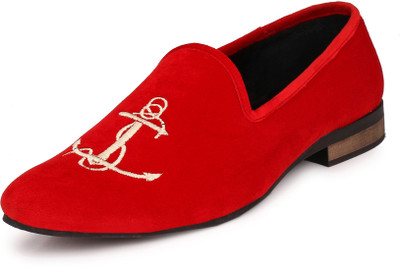 

Peponi Bachelor Bare Loafers For Men(Red