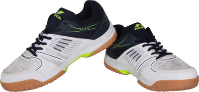 

Nivia Nivia Gel Verdict Badminton Shoes For Men(White, Navy