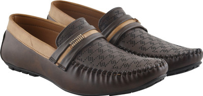 

WalkJump premium range casuals, sneakers, officewear, party wear Loafers For Men(Brown, Tan
