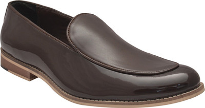 

Bxxy Leatherette Slip-on Moccasins With Handmade T-Unit Sole+TPR Heel Grip And Cushioning Insole Used Slip On For Men(Brown