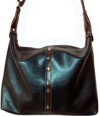

Infant Yogi Women Casual Black Leatherette Sling Bag