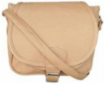 

MODESTIE Girls Casual Beige PU Sling Bag