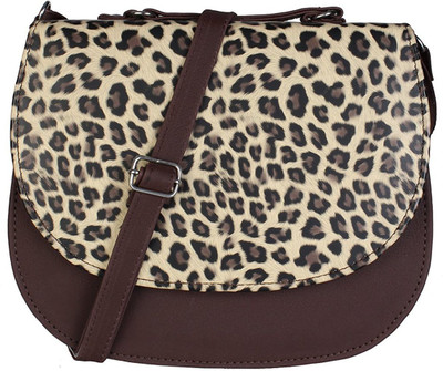 

Bizarre Vogue Women Casual Brown PU Sling Bag