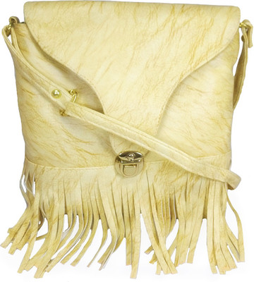 

Chalissa Girls Casual Yellow PU Sling Bag
