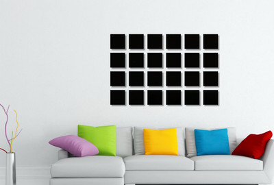

naveed arts  Acrylic Sticker Sticker(Pack of 24, Black