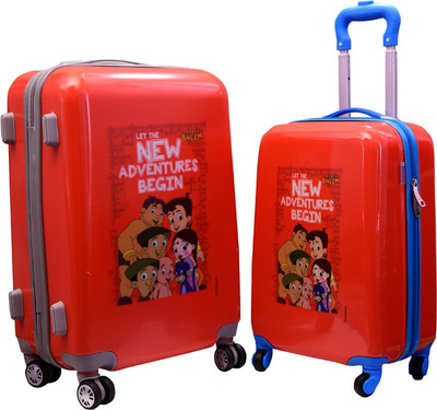 

Fortune Chhota Bheem New Adventure Begin set of +22 Inch Luggage trolley Bag Cabin Luggage -  inch(Multicolor