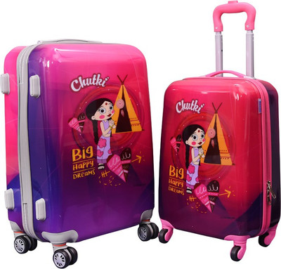 

Fortune Chhoota Bheem Chutki Big happy Dreams set of +22 Inch Luggage trolley Bag Cabin Luggage -  inch(Multicolor