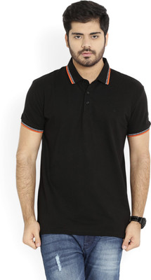

United Colors of Benetton. Solid Men's Polo Neck Black T-Shirt, 100
