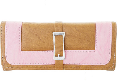 

Fristo Women Beige, Pink Artificial Leather Wallet, Beige and pink