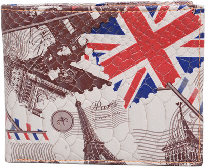 

Bill Fold Artistic Leather Boys Multicolor Genuine Leather Wallet(8 Card Slots)