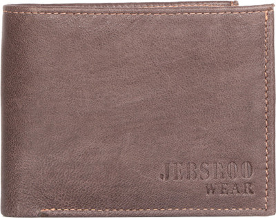 

jebsroo wear Men Brown Genuine Leather Wallet(5 Card Slots), Cedar brown