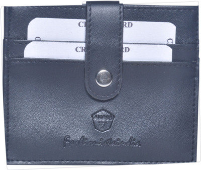 

ANSSS Men Black Artificial Leather Card Holder(5 Card Slots)